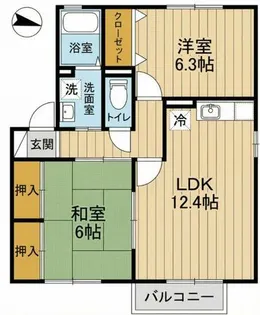 カサブランカⅠ【201号室】の間取り