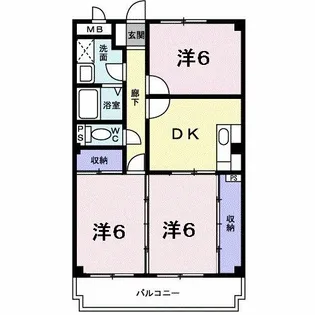 シュロスアリノ【2階】の間取り