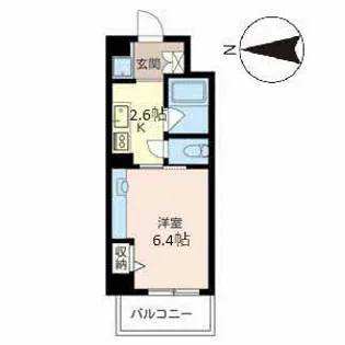 エバーグリーン御薗橋【0406号室】の間取り