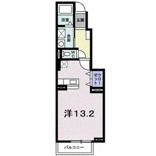 シーズコート【105号室】の間取り