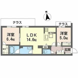 グランステラ鳳【0103号室】の間取り