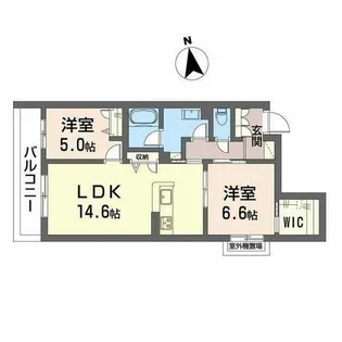 グランステラ鳳【0302号室】の間取り