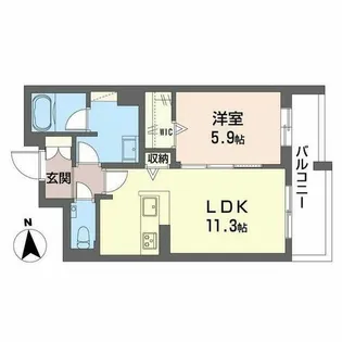 ShaMaison cocolu I【0201号室】の間取り