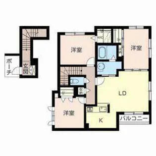 シャーメゾン パティオヴィラ【0203号室】の間取り