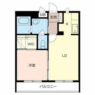 テラス新中通【0302号室】の間取り