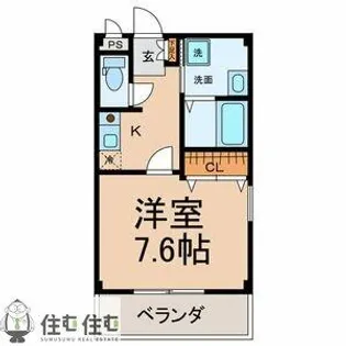 ヴェントKAMIYA【101号室】の間取り