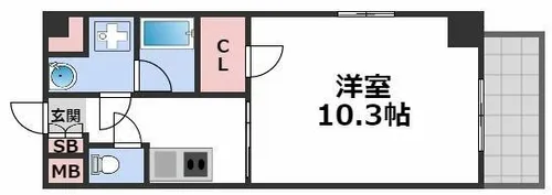 フレンシアノイエ内本町【11階】の間取り
