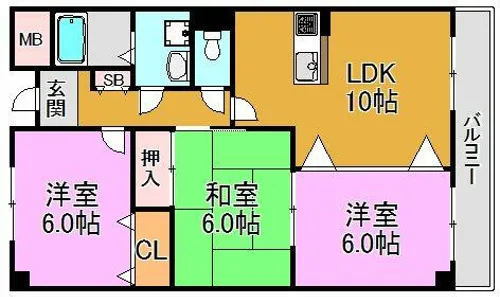 グランドゥール・シェソワ【4階】の間取り