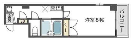 Raffine御所西【3階】の間取り