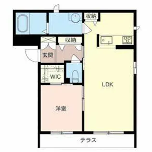 ベレオ堀止西【0102号室】の間取り