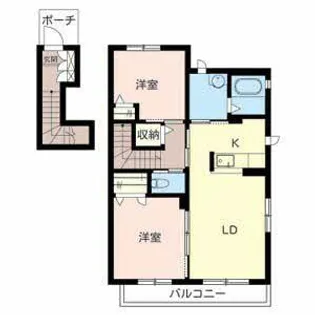 シャーメゾンF・VALLEY【0201号室】の間取り