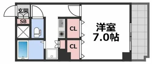 ザ・タワーハウス・ワン【2階】の間取り