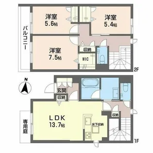 ShaMaison Luce【0102号室】の間取り