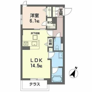 シャーメゾン神戸摩耶【0101号室】の間取り