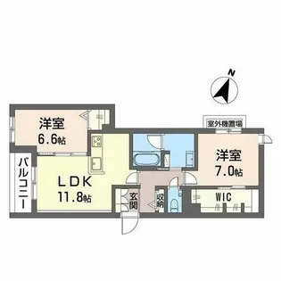 シャーメゾン神戸摩耶【0302号室】の間取り