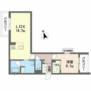 ラ メゾン 大門【3階】の間取り