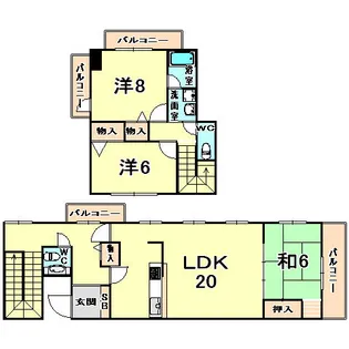 ロイヤル苦楽園【5階】の間取り