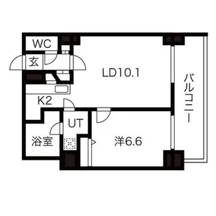 グランドタワー札幌【28階】の間取り