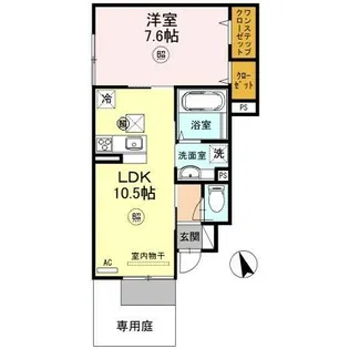 プレミール・カーサ【1階】の間取り