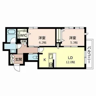 ShaMaison Eclarge 北六甲【0203号室】の間取り