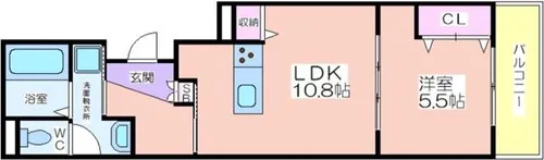 カーサカルド【103号室】の間取り