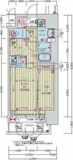 プレサンス今池駅前フェルディノ【6階】の間取り