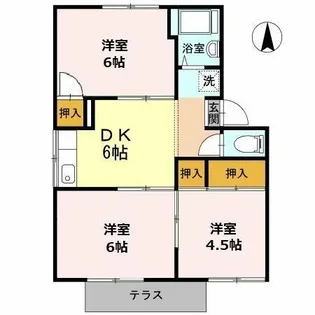 プレジール寿【1階】の間取り