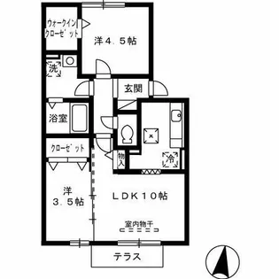 メゾン グランモア【1階】の間取り