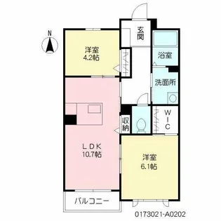 ヴィラ・ホートワース【2階】の間取り