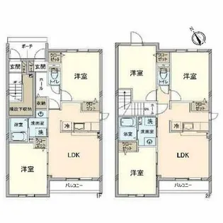 フェリシテII【201号室】の間取り