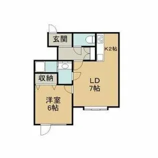 ベラカーサ新発寒【103号室】の間取り