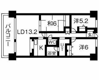 井清寿マンション【4階】の間取り