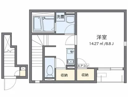 レオネクストかぐや【2階】の間取り