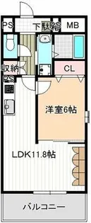 ヴァンオンズ【0103号室】の間取り