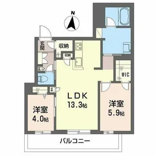 シャーメゾン ユウム【0301号室】の間取り