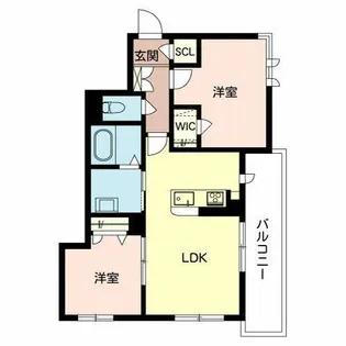 BEREO-ZEH太田【0201号室】の間取り