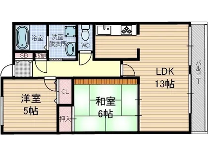 レーラッハアインス【4階】の間取り
