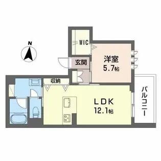 シャーメゾン 多藪【0201号室】の間取り