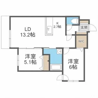 Foris・De Toyohira6.2【2階】の間取り