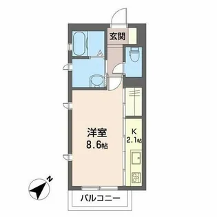 シャーメゾン春日出【0202号室】の間取り