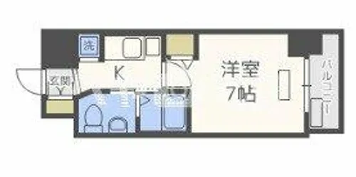 TLRレジデンス本町WEST【12階】の間取り