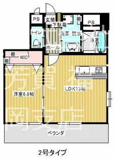 シャルム・オーク県庁前【902号室】の間取り