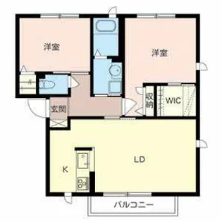 サザン f XIV【A202号室】の間取り