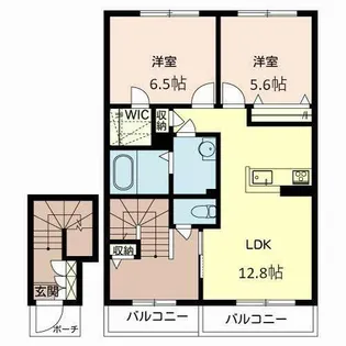 シャーメゾンMSK【A202号室】の間取り