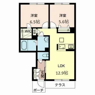 シャーメゾンMSK【A102号室】の間取り