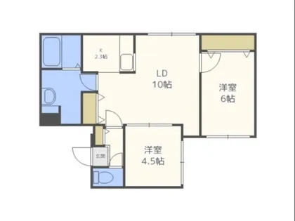 ブランシャールALAIN中の島【2階】の間取り