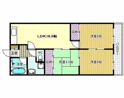 エコーハイツⅡ【3階】の間取り