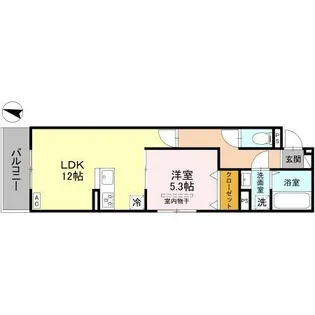 Noble Terrace中山手【2階】の間取り