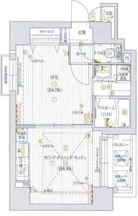 セントロイヤルクラブ谷町【3階】の間取り