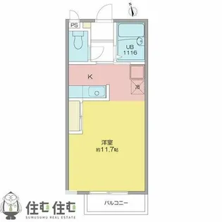 LIME LIGHT【207号室】の間取り